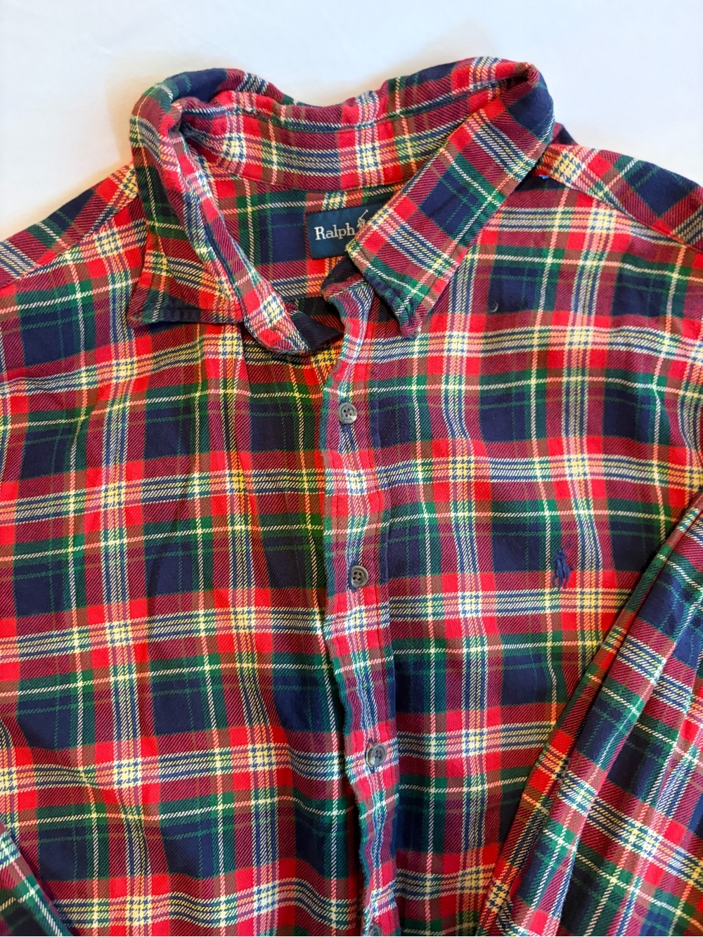 Polo Ralph Lauren Men’s Plaid Long Sleeve Button Up Shirt XXL Classic Fit
